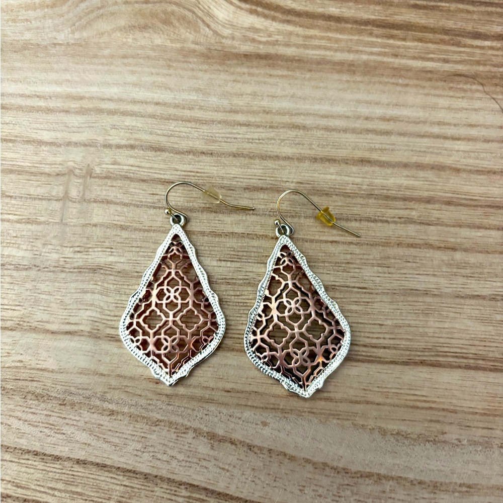 Elegant Teardrop Earrings with Intricate Design